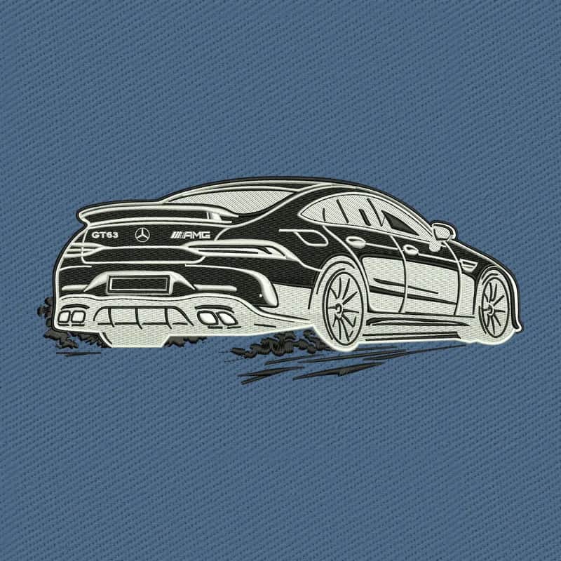 Mercedes-AMG GT 63 Car Embroidery Design