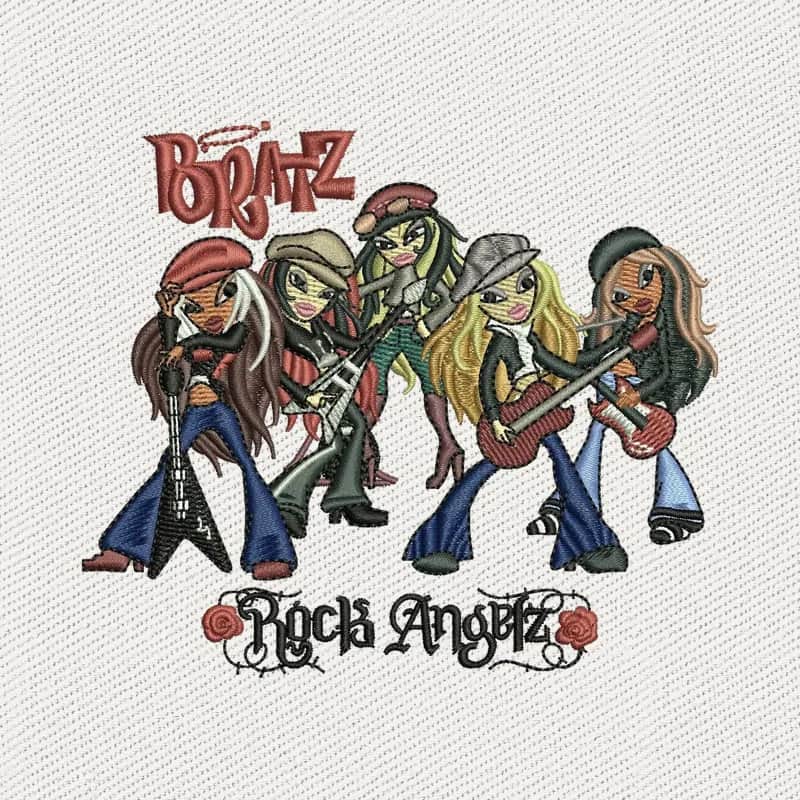 Bratz Rock Angelz Embroidery Design