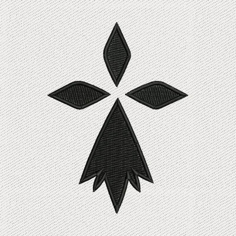 Breton Ermine Logo Embroidery Design