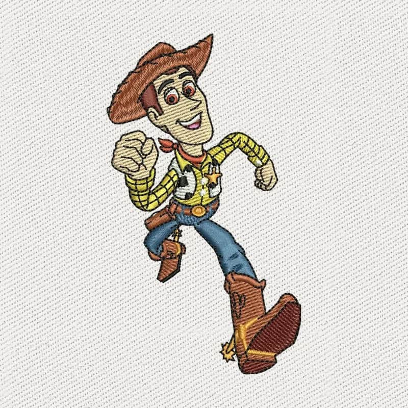 Woody Toy Story 3 Embroidery Design