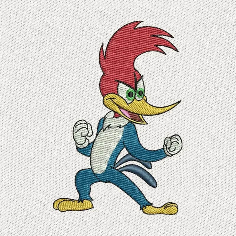 Woody Woodpecker 4 Embroidery Design