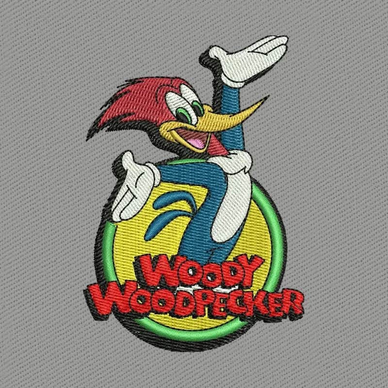Woody Woodpecker 6 Embroidery Design