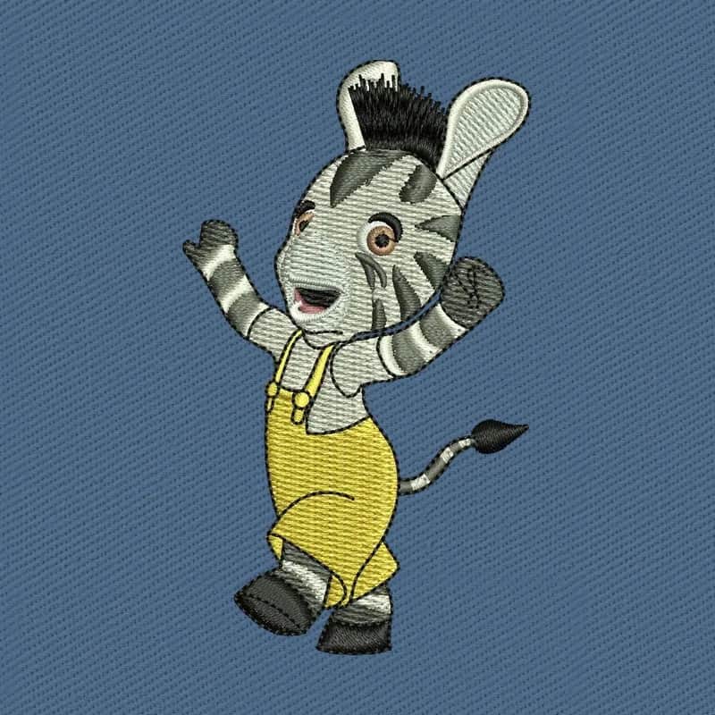 Zou Cartoon 2 Embroidery Design
